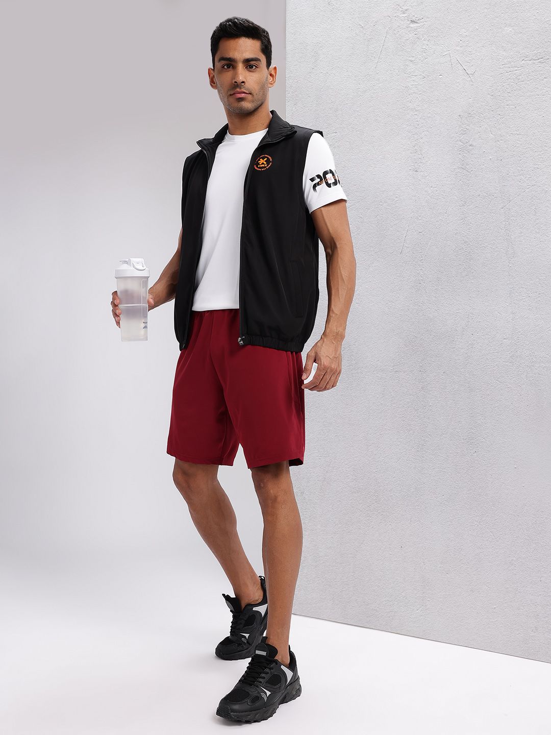 HRX by Hrithik Roshan Brand Logo Printed Detail Rapid-Dry Training Gilet Jacket