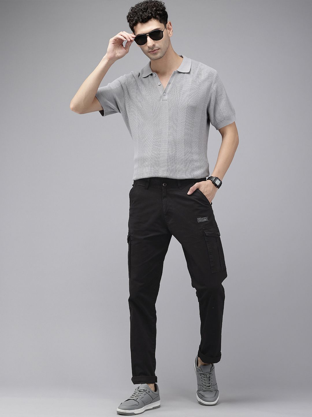 SPYKAR Men Slim Fit Cargos Trousers