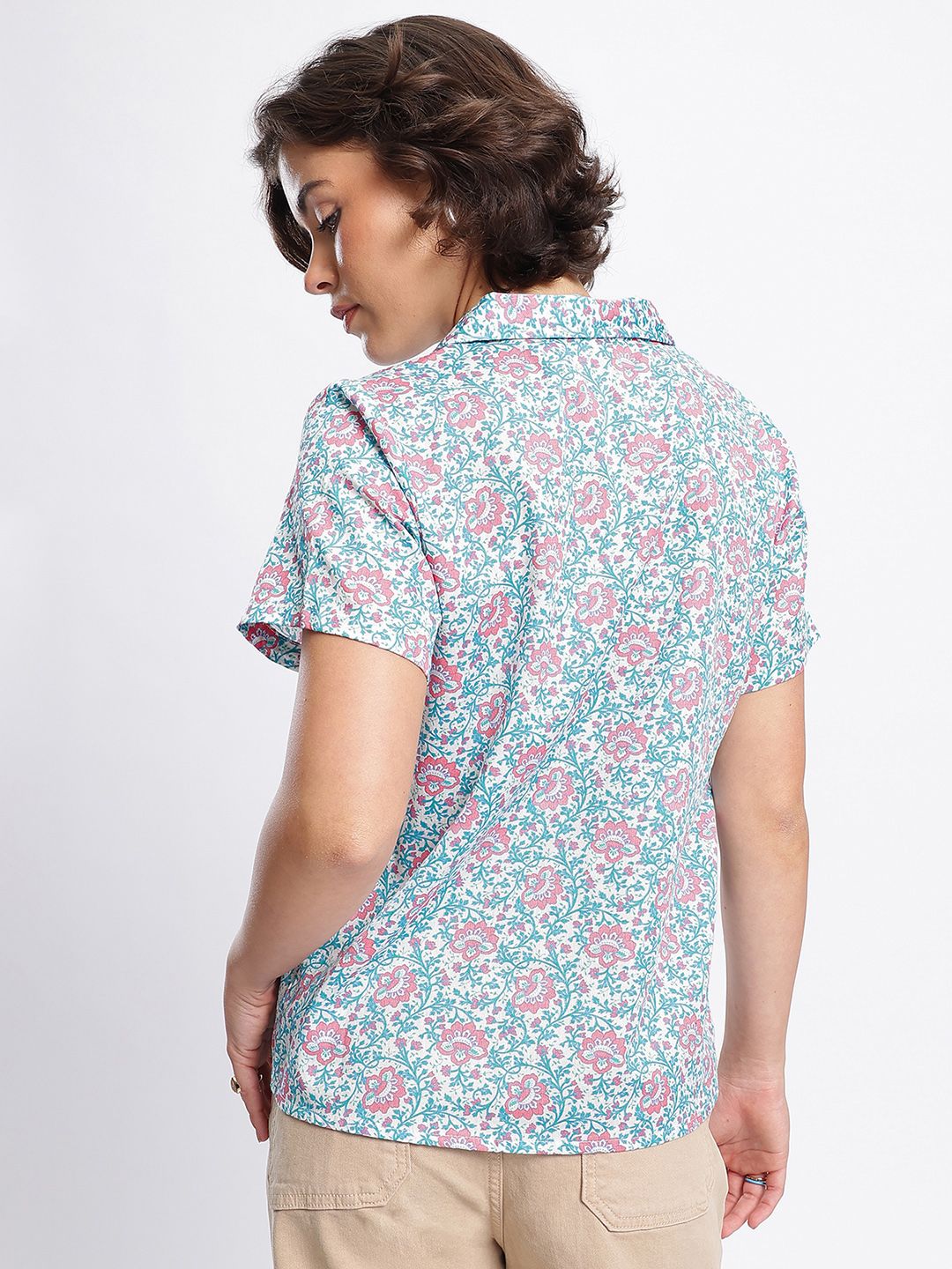 DressBerry Garden Vibes Floral Print Shirt