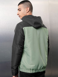 HIGHLANDER Men Colourblocked Crop Sporty Jacket
