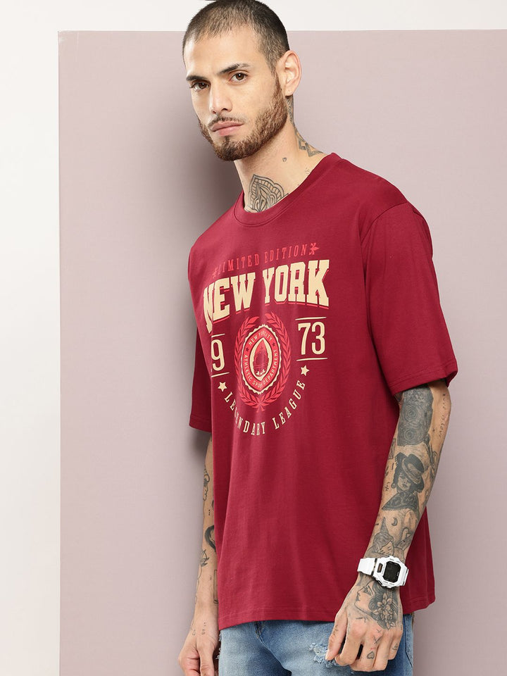 DILLINGER Men Graphic Printed Oversized T-shirt