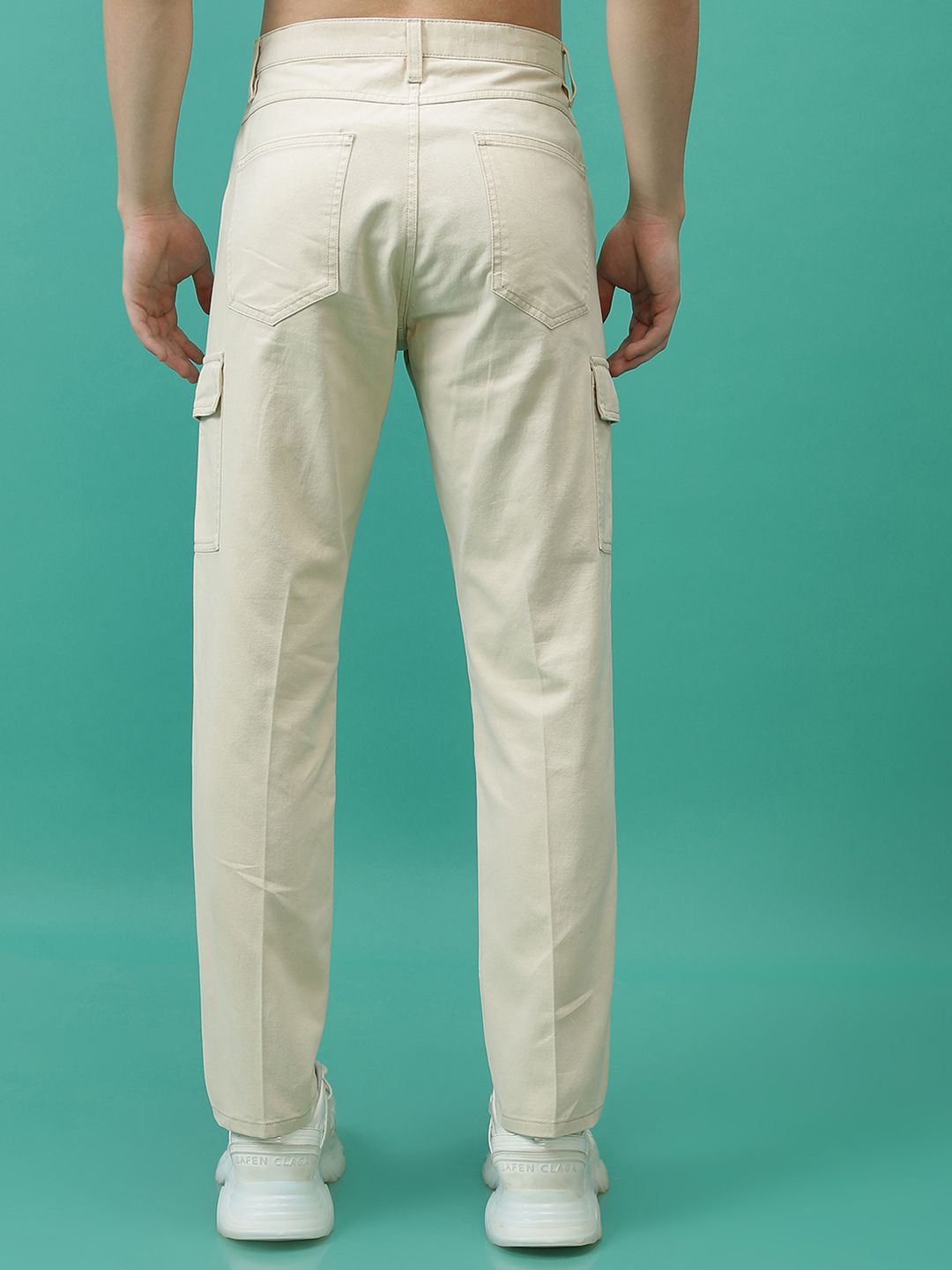 HIGHLANDER Men Cotton Cargo Trousers