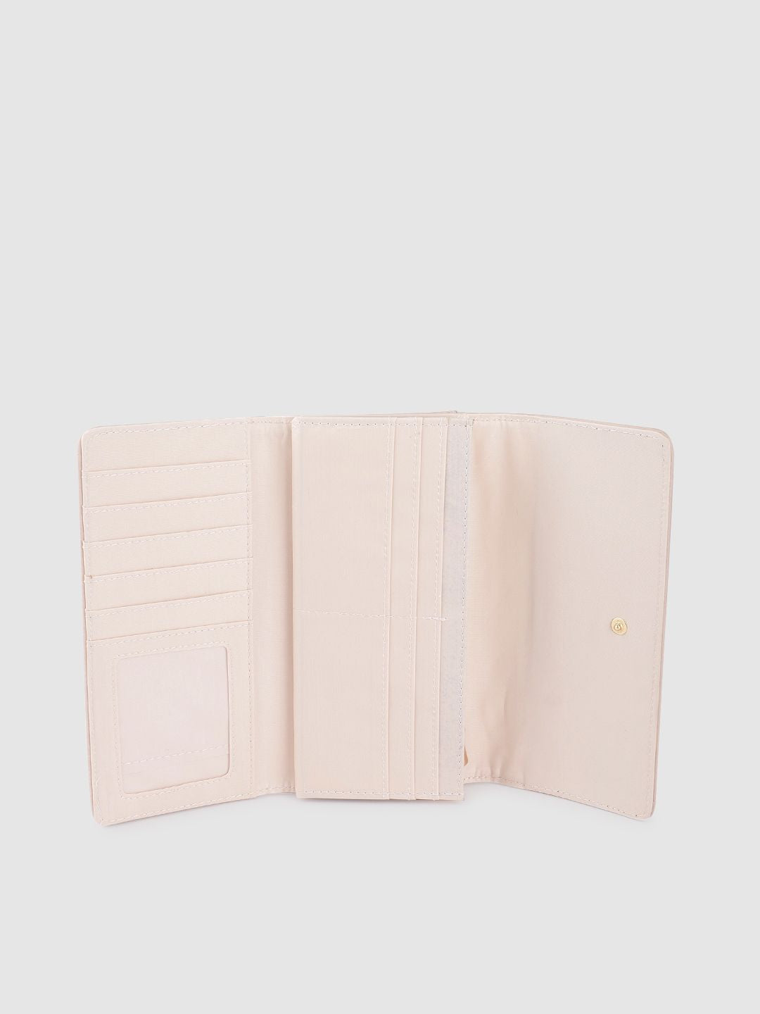 Lino Perros Women Laser Cut Detail Three Fold Wallet