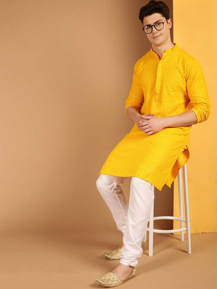 SOJANYA Ethnic Motif Embroidered Thread Work Pure Cotton Kurta