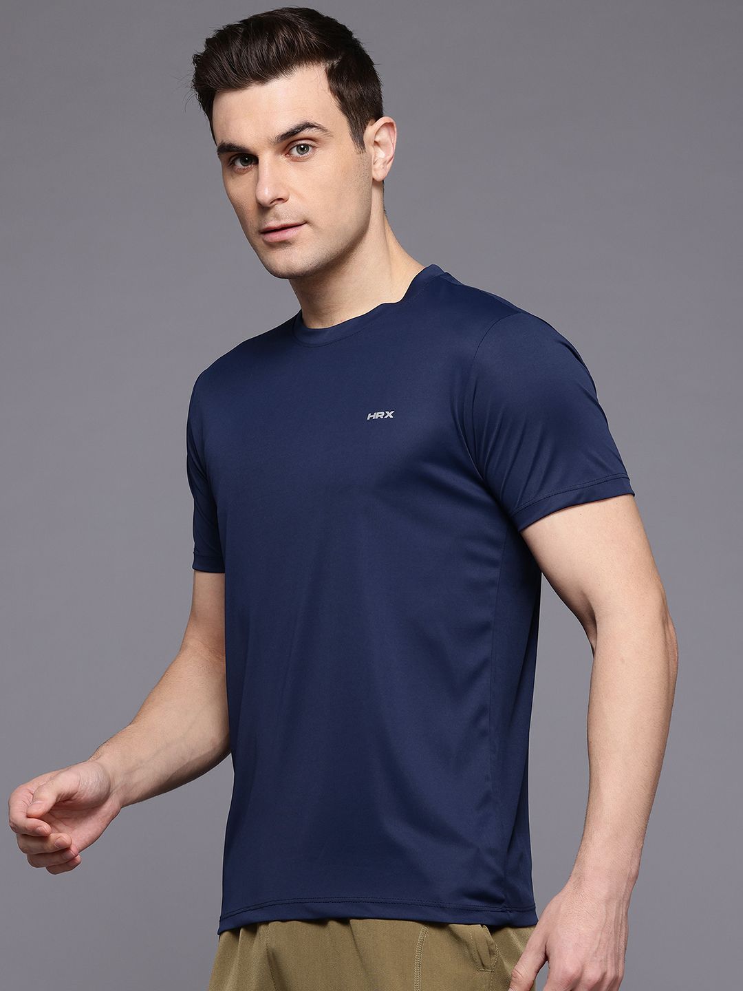 HRX by Hrithik Roshan Brand Logo Detail Running T-shirt