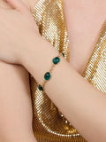 Gelang Sarung Batu Tiruan Zaveri Mutiara Bersalut Emas