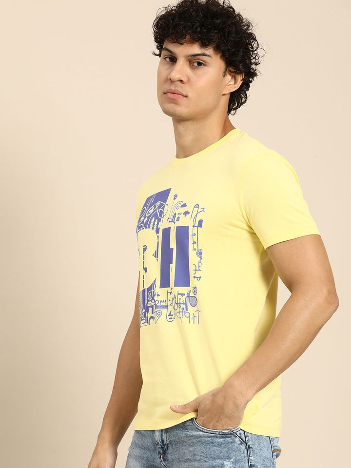 Being Human Typography Printed Pure Cotton T-shirt