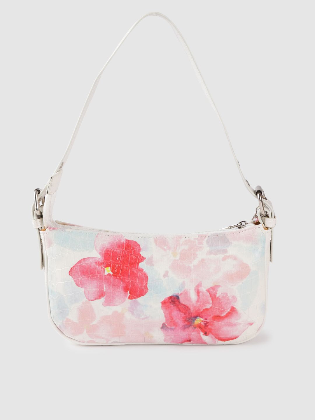 Lino Perros Multicoloured Floral Print Baguette Bag
