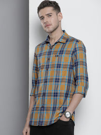The Indian Garage Co Smart Slim Fit Opaque Checked Casual Shirt