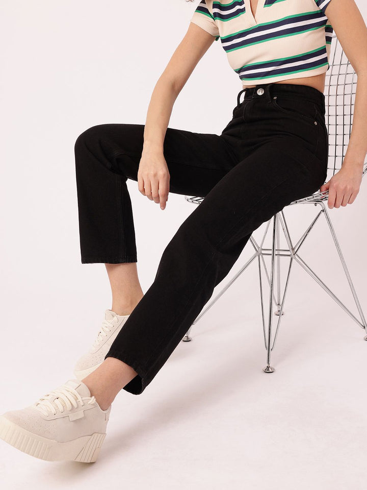 DressBerry Women Soft Edge High-Rise Jeans