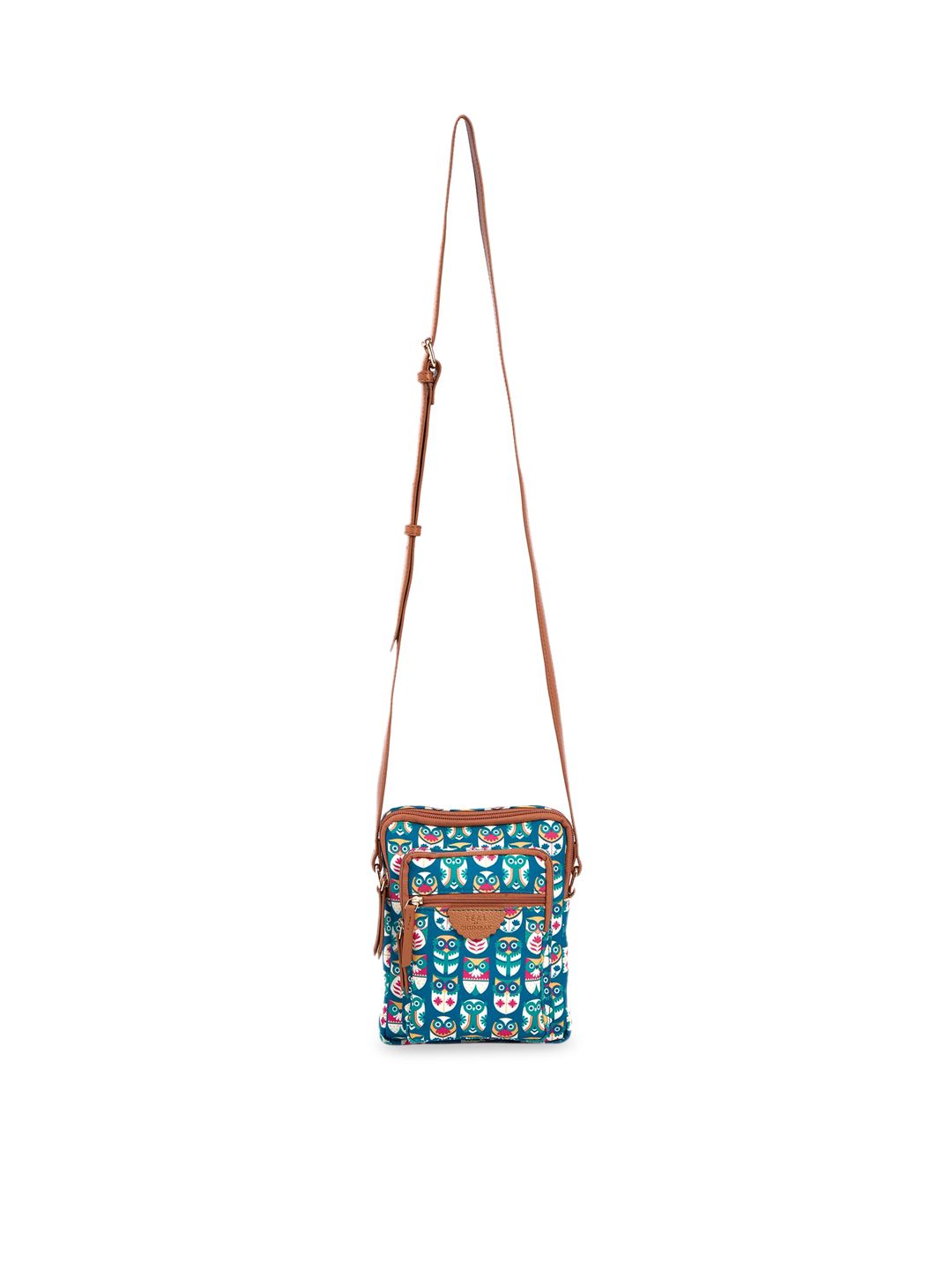 TEAL BY CHUMBAK Graphic Printed Sling Bag