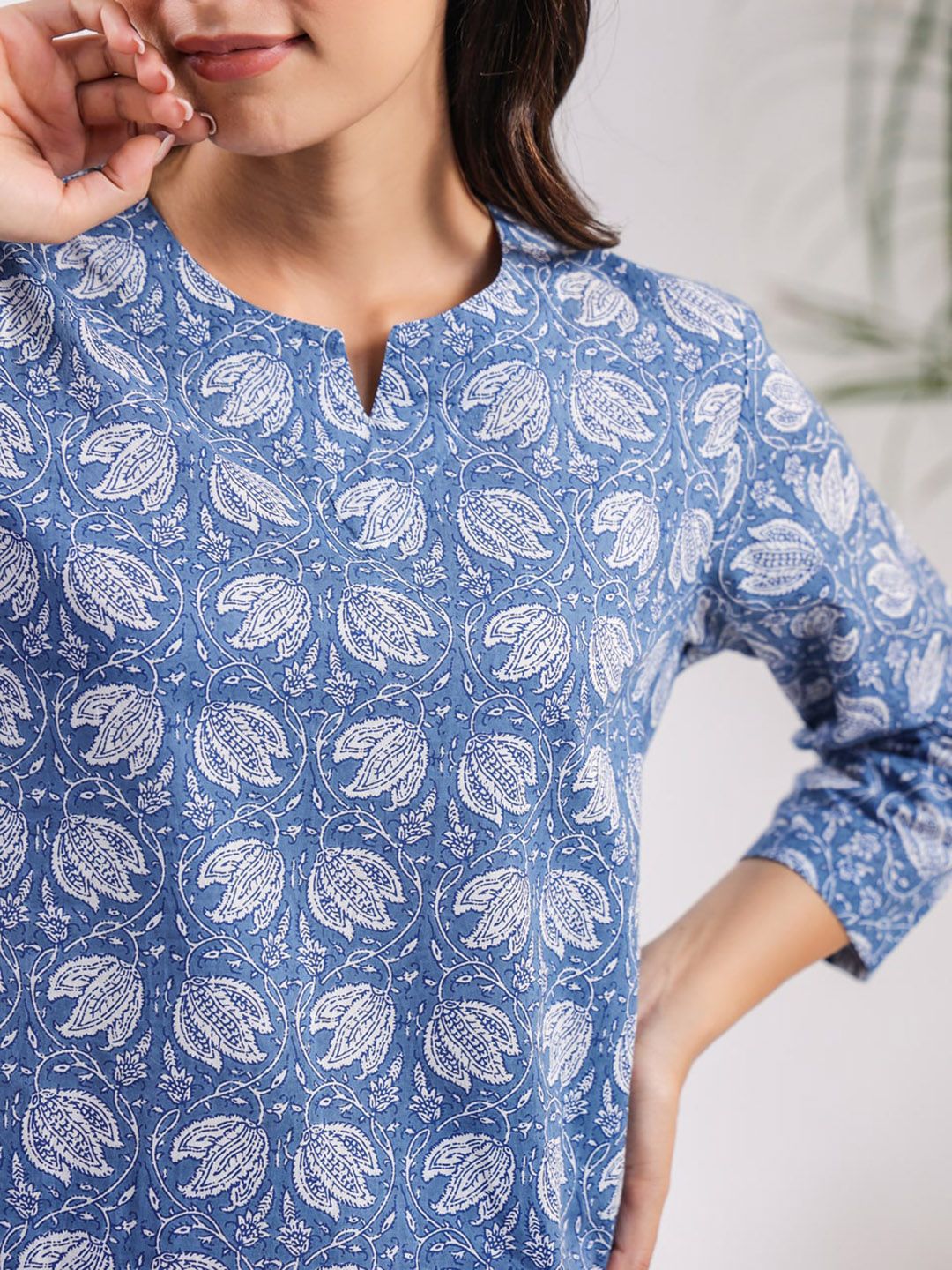 SANSKRUTIHOMES Printed Pure Cotton Night Suit