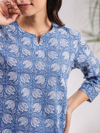 SANSKRUTIHOMES Printed Pure Cotton Night Suit