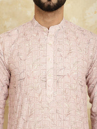 SOJANYA Floral Printed Thread Work Pure Cotton Kurta with Churidar