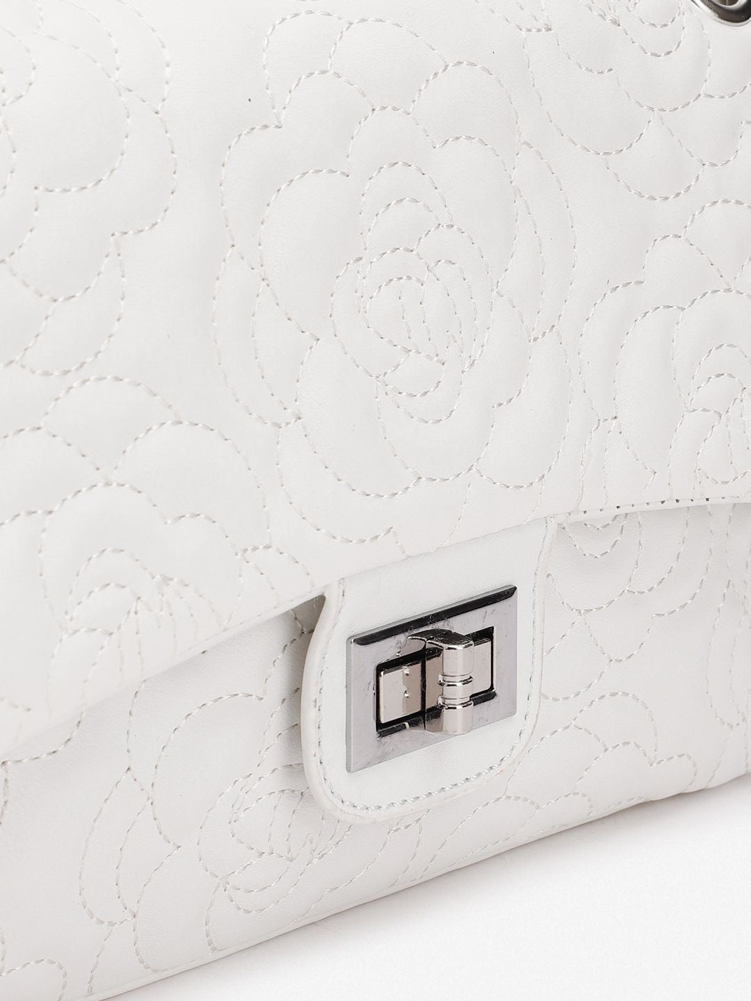 Lino Perros Beg Sling Berstruktur Floral Floral