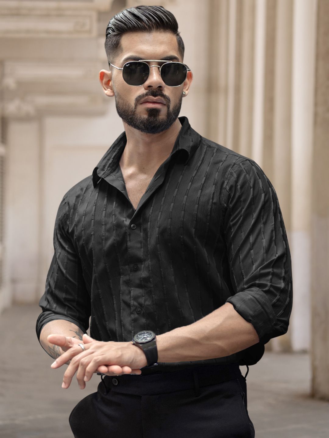 Powerlook Men Opaque Casual Shirt