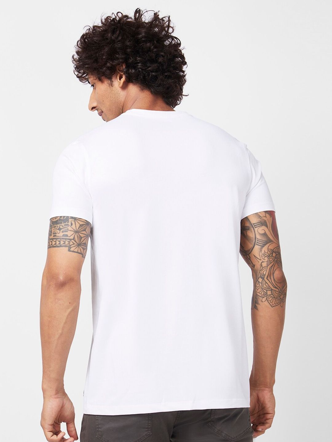 SPYKAR Typography Printed Cotton T-shirt