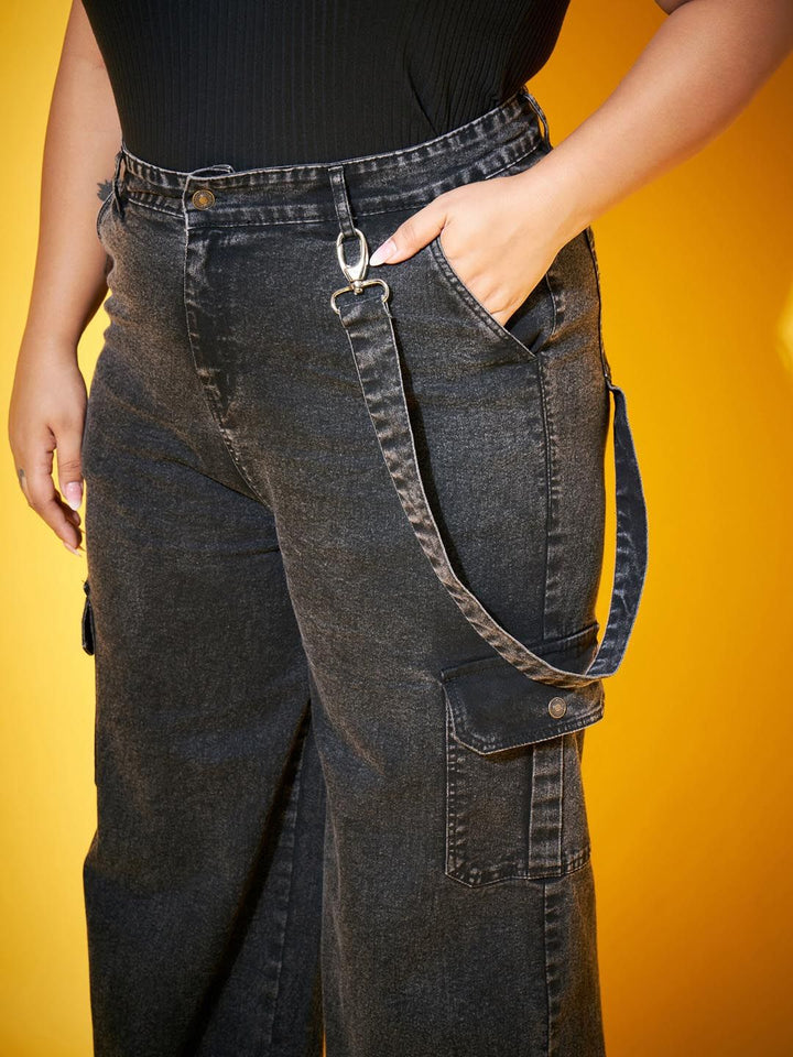 SASSAFRAS Curve Women Mid-Rise Comfort Straight Fit Stretchable Jeans