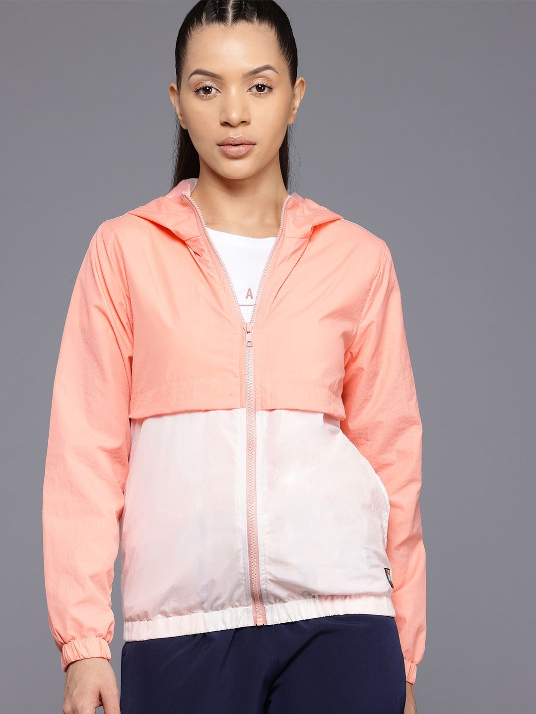 HRX by Hrithik Rosha Rapid-Dry Colourblocked Outdoor Jacket