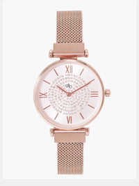 DressBerry Women Rose Gold-Toned Analogue Watch MFB-PN-LB-1236