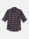 Monte Carlo Boys Tartan Opaque Checked Casual Smart Fit Shirt