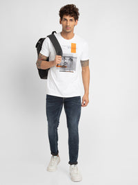 SPYKAR Men Graphic Printed Slim Fit T-shirt