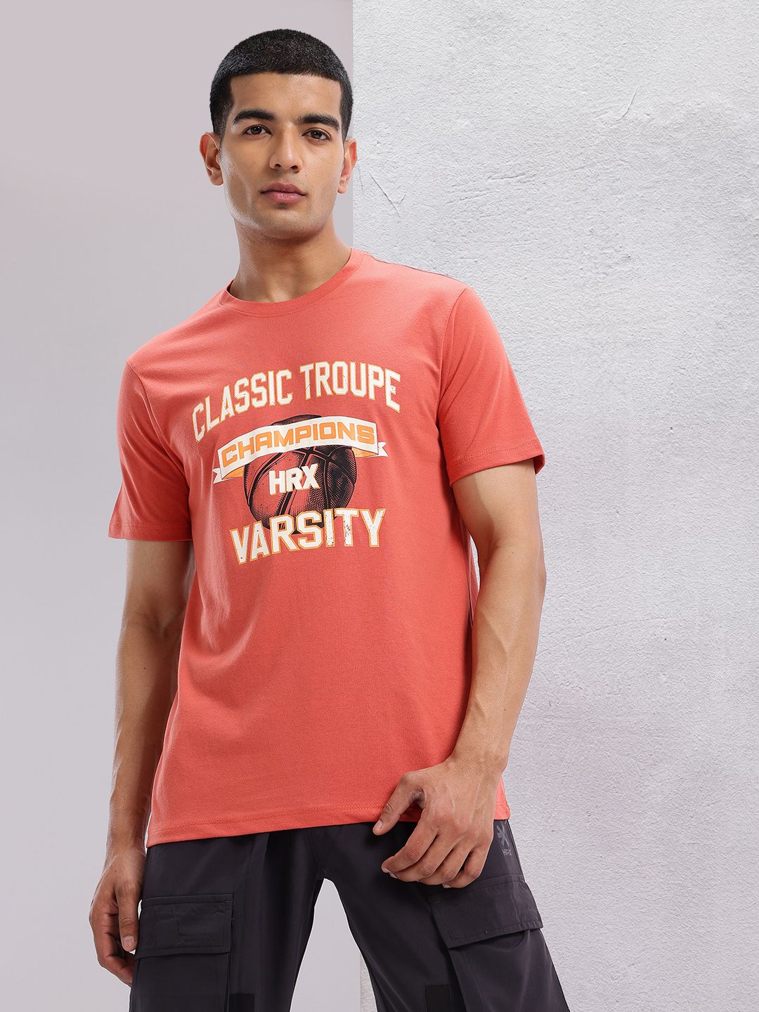 HRX by Hrithik Roshan Typography Print Round-Neck Lifestyle T-shirt