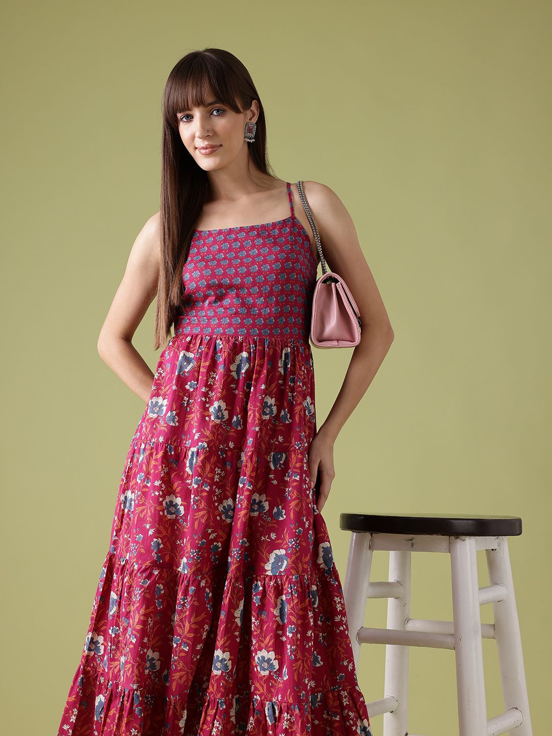 Anouk Floral Printed Pure Cotton Kurta