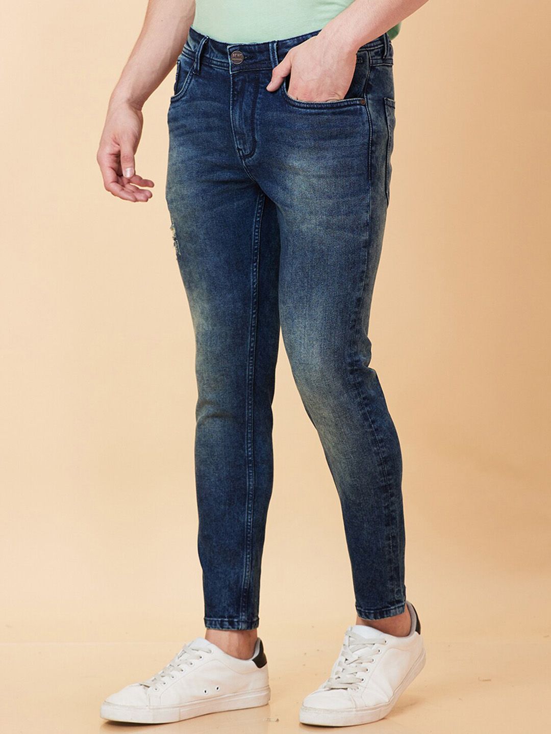 Being Human Men Low Distress Heavy Fade Jeans