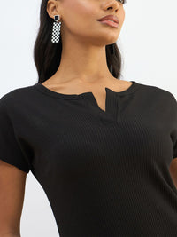 SASSAFRAS BASICS Bodycon Midi Dress