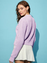 STREET 9 Ribbed Acrylic Pullover