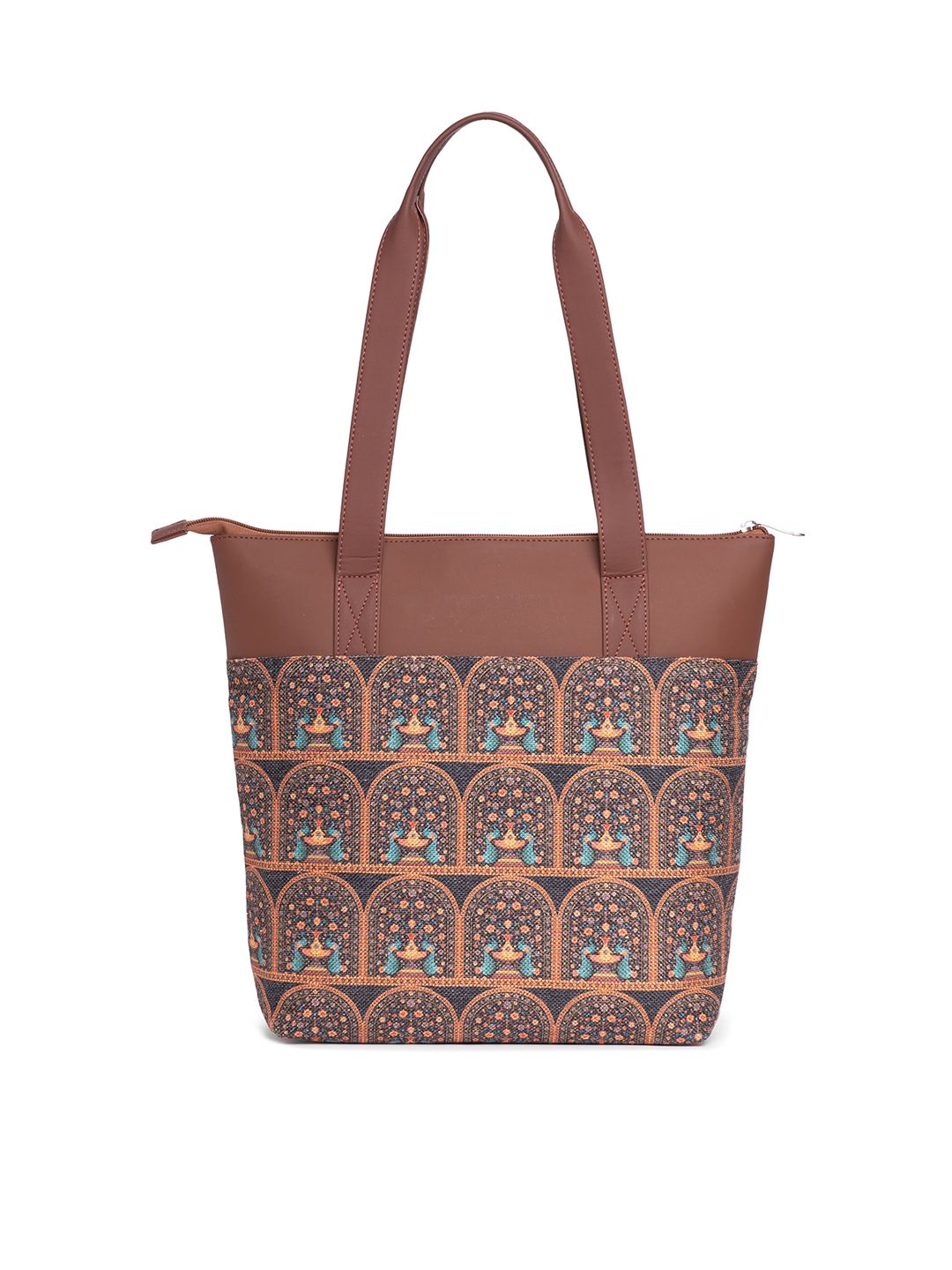 ZOUK Ethnic Motifs Printed Shopper Tote Bag