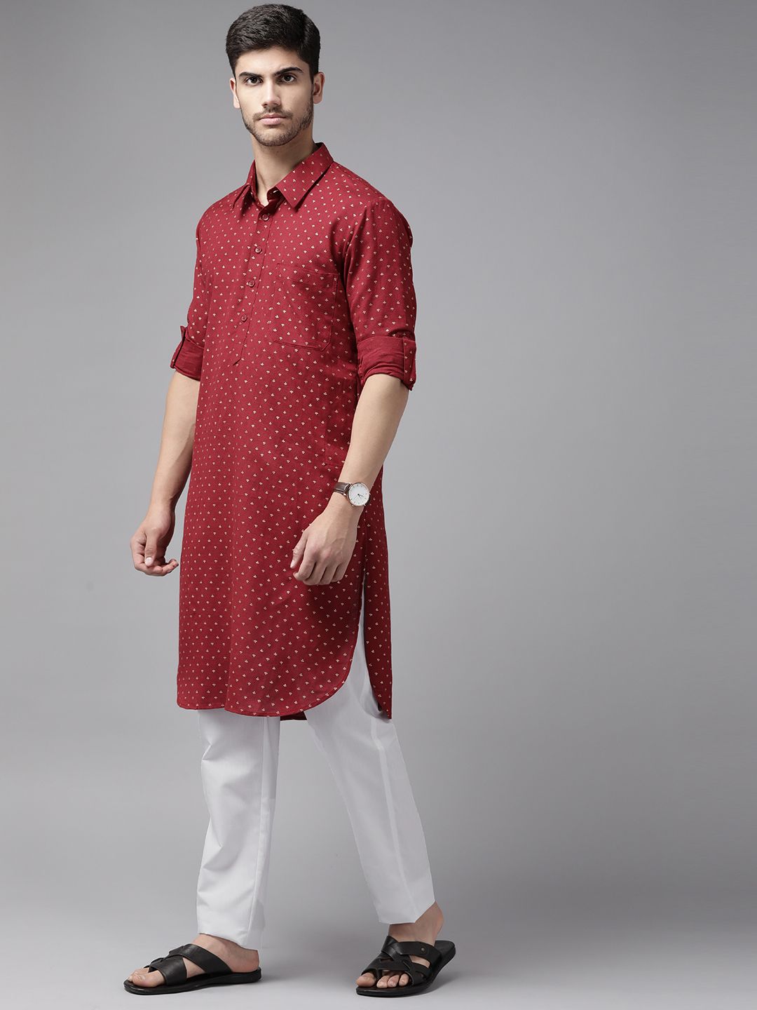 See Designs Ethnic Motifs Printed Regular Pure Cotton Kurta with Pyjamas