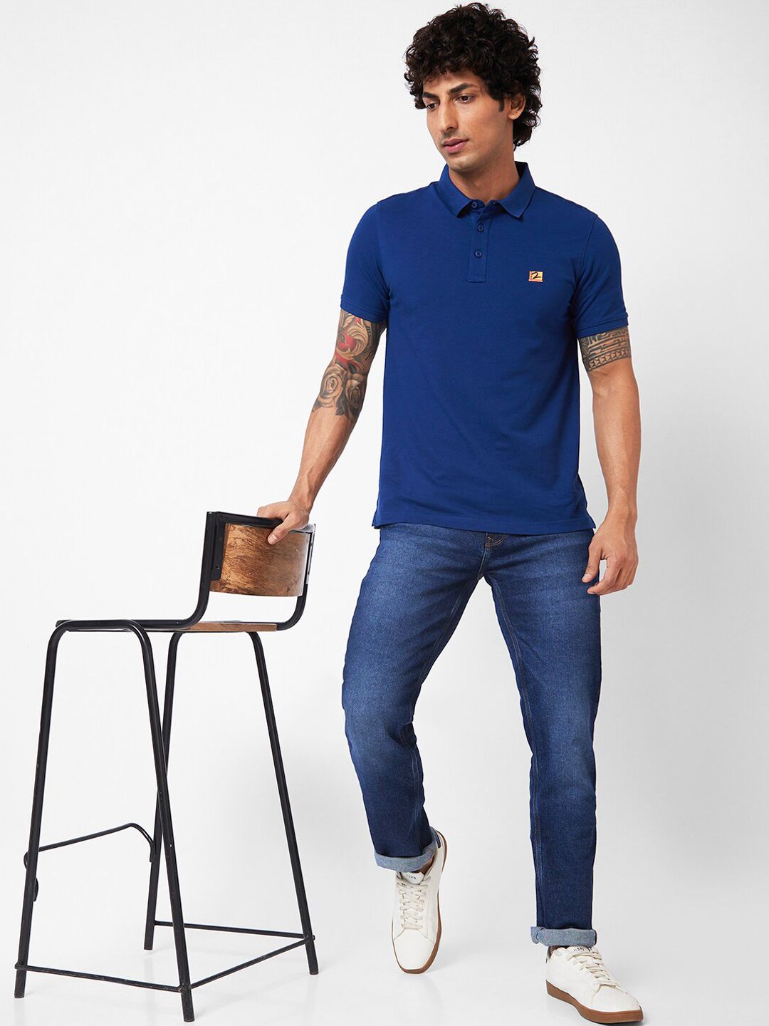 SPYKAR Men Mid Rise Heavy Fade Jeans