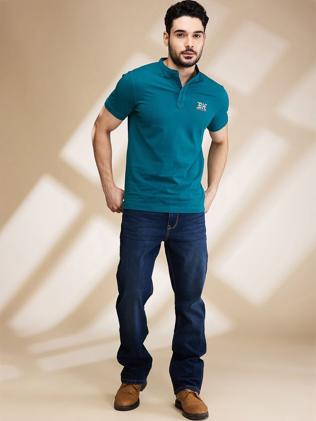Being Human Men Bootcut Light Fade Jeans