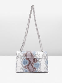 Lino Perros Snake Skin Textured Structured Sling Bag