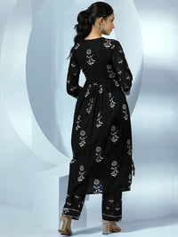 Libas Women Floral Printed Pure Cotton Kurta with Palazzos