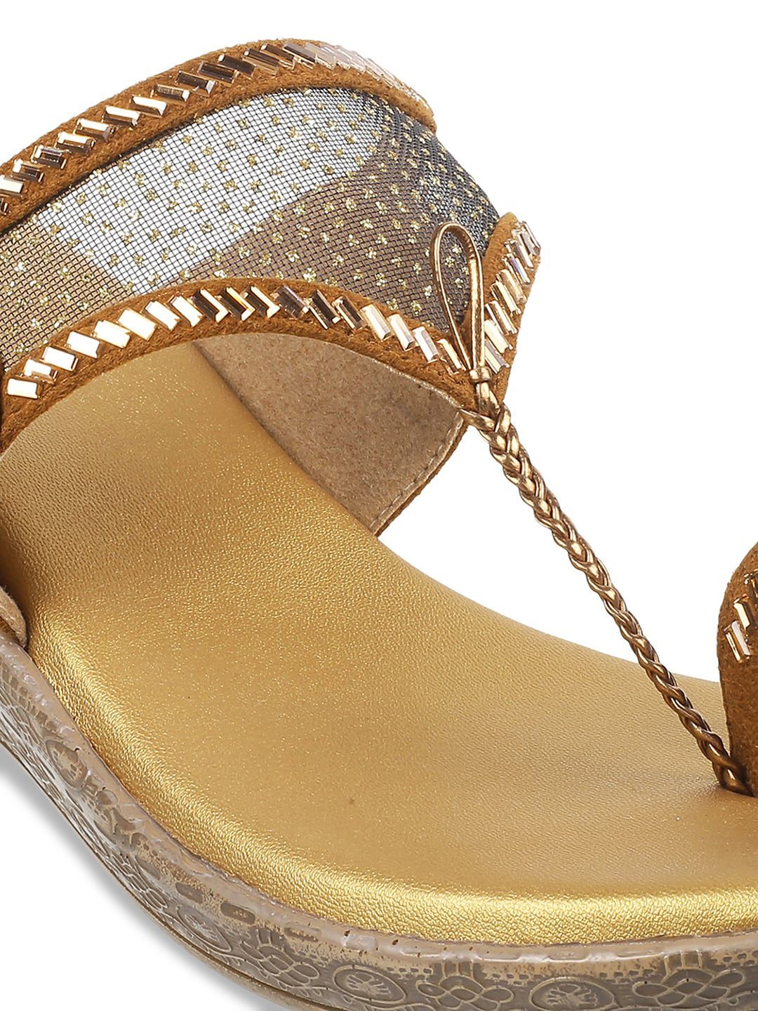 Metro Open Back Embellished Wedge Heels