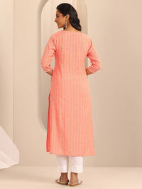 Libas Woven Design straight Kurta