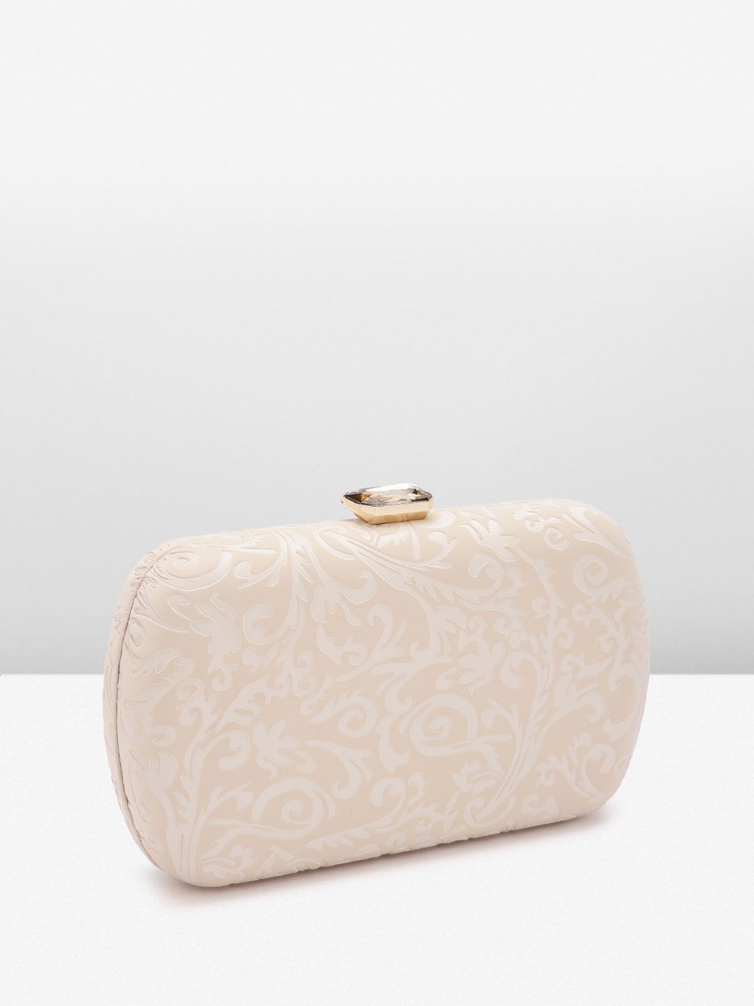 Lino Perros Women Floral Textured Party Box Clutch