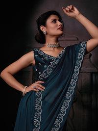 Saree mall Bead & Stones Pure Chiffon Saree
