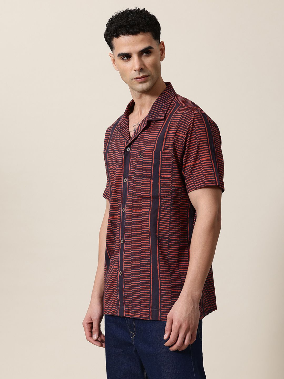 Mr Bowerbird Pure Cotton Hand Block Printed Liberal Fit Resort Shirts