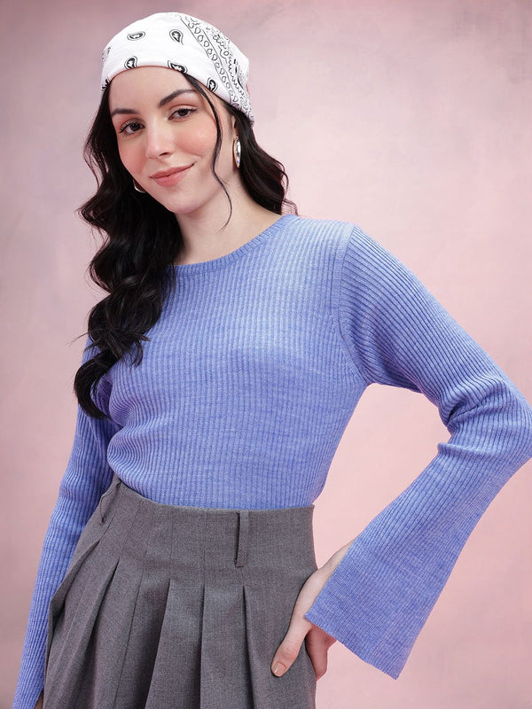 DressBerry Pure Acrylic Ribbed Pullover