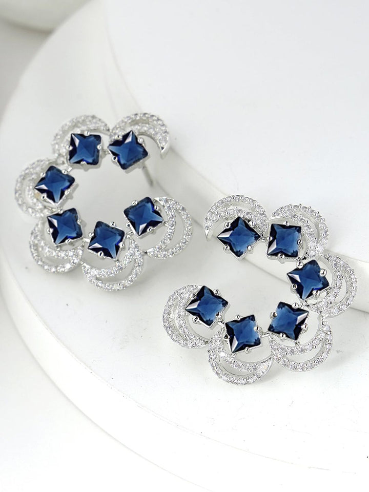 Karatcart Zirconia bersalut perak bersalut setengah gelang gelang