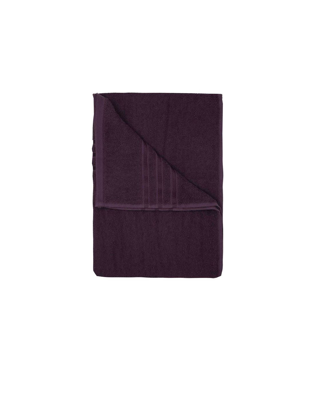 MYTRIDENT Purple 400 GSM Pure Cotton Bath Towel