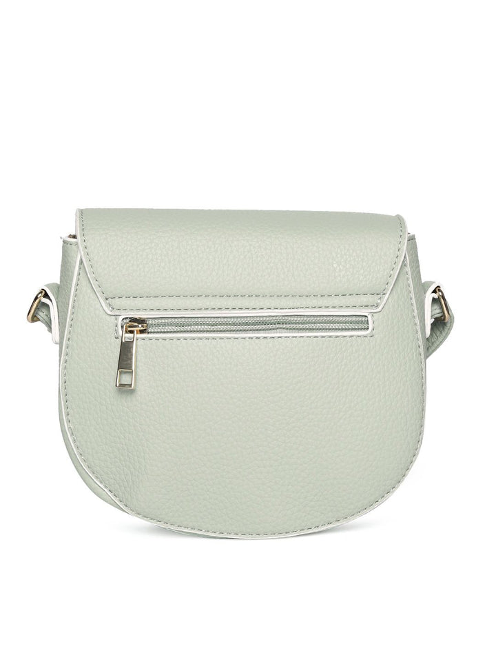 DressBerry Mint Green Solid Sling Bag