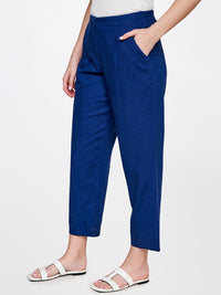 AND Women Straight Fit Mid-Rise Pleated Trousers