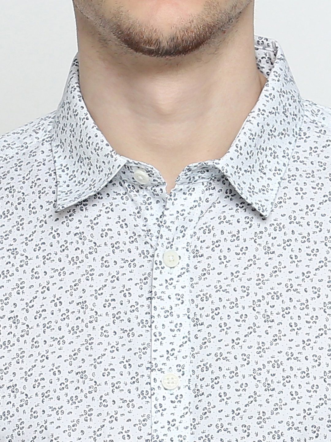 Being Human Pure Cotton Slim Fit Ethnic Motifs Printed Casual Shirt