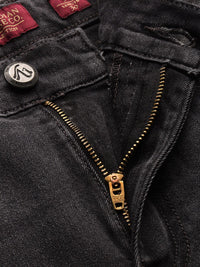 The Indian Garage Co Men Charcoal Grey Slim Fit Mid-Rise Clean Look Jeans