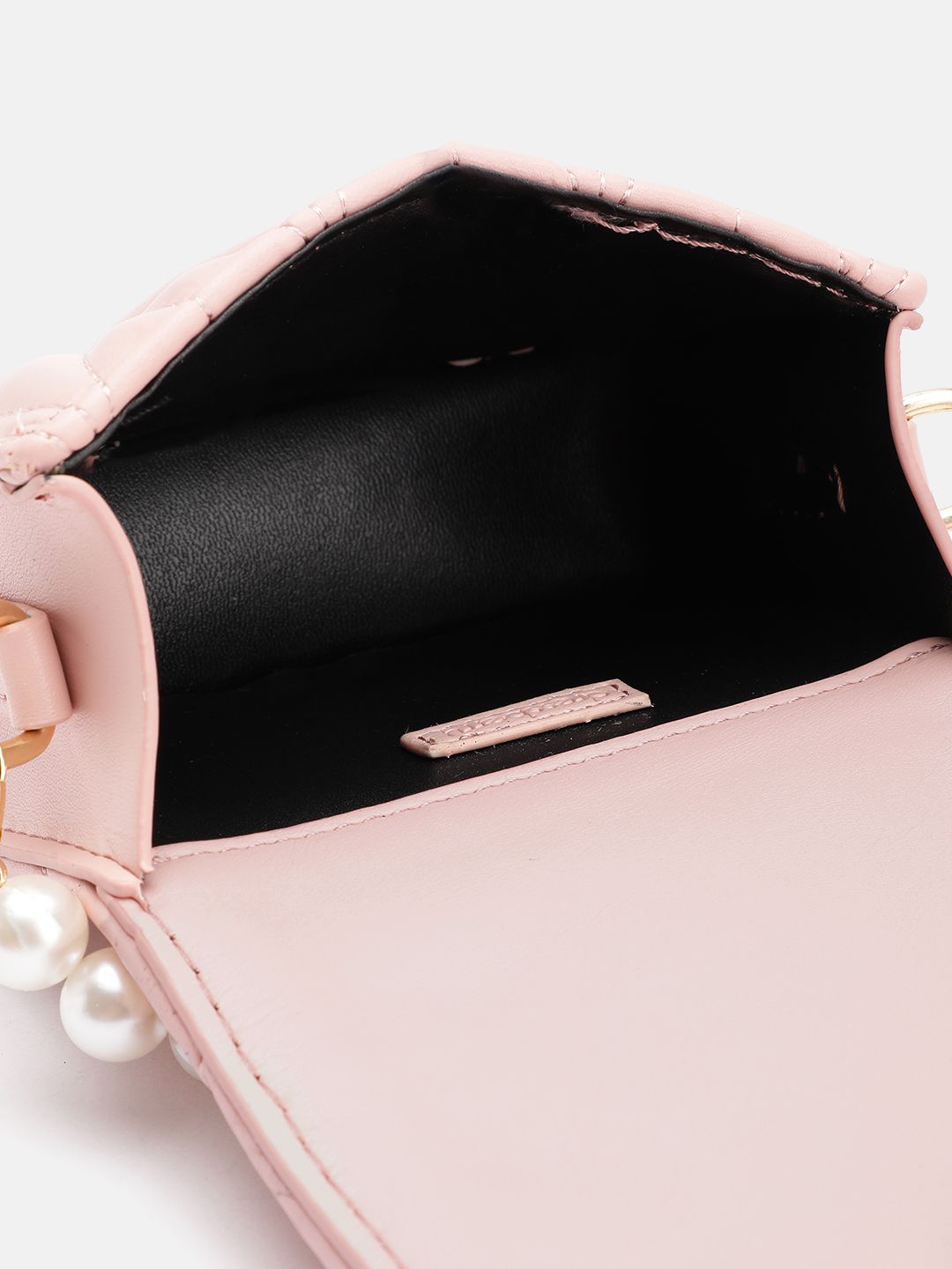 DressBerry Structured Quilted Satchel Bag